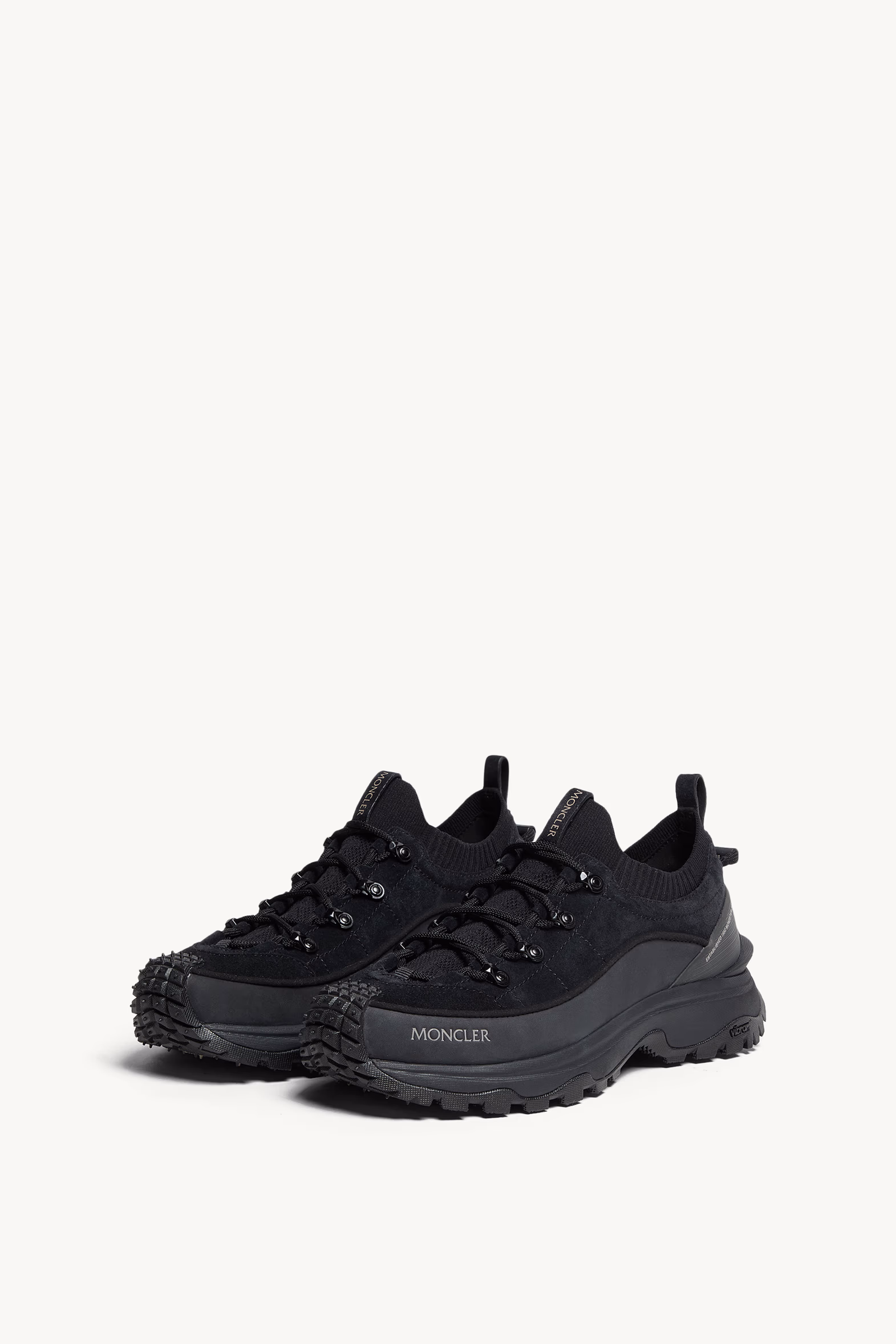 Trailgrip Lite3 Nubuck & Suede Sneakers Men Black Moncler 4